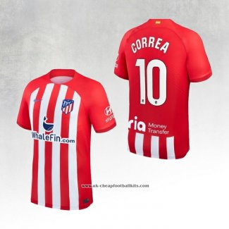 Atletico Madrid Player Correa Home Shirt 2023-2024