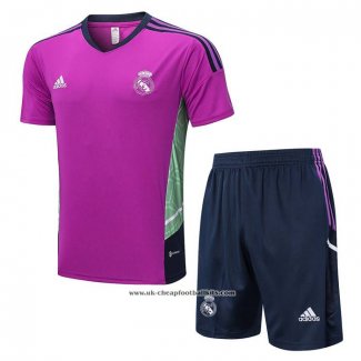 Tracksuit Real Madrid 2022-2023 Short Sleeve Purpura - Shorts