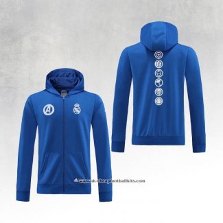 Chaqueta con Capucha del Real Madrid 2022-2023 Blue