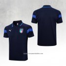 Italy Shirt Polo 2022-2023 Blue Marino