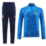 Jacket Tracksuit Italy 2022-2023 Blue