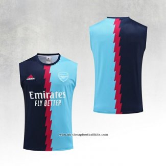 Arsenal Training Shirt 2023-2024 Without Sleeves Blue