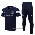 Tracksuit Olympique Marseille 2022-2023 Short Sleeve Blue