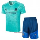 Tracksuit Olympique Marseille 2023-2024 Short Sleeve Green - Shorts