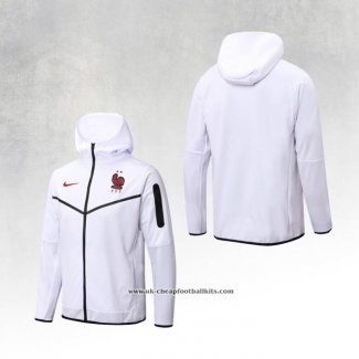 Chaqueta con Capucha del France 2022-2023 White