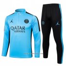 Sweatshirt Tracksuit Paris Saint-Germain 2023-2024 Light Blue