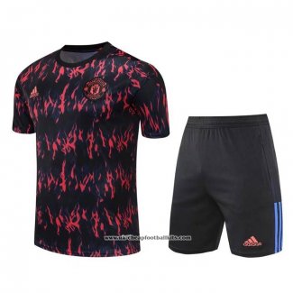 Tracksuit Manchester United 2022 Short Sleeve Red - Shorts