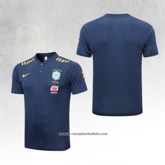 Brazil Shirt Polo 2022-2023 Blue