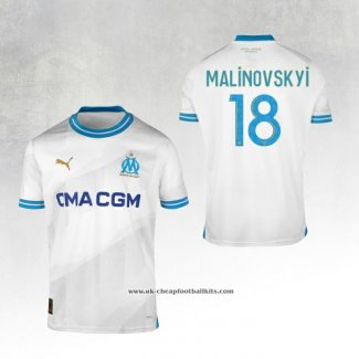 Olympique Marseille Player Malinovskyi Home Shirt 2023-2024