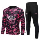 Sweatshirt Tracksuit Paris Saint-Germain 2022-2023 Black and Rosa