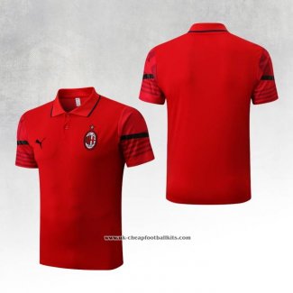 AC Milan Shirt Polo 2022-2023 Red