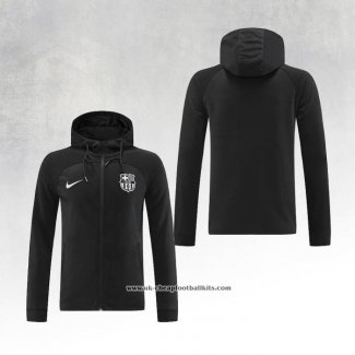 Chaqueta con Capucha del Barcelona 2022-2023 Black