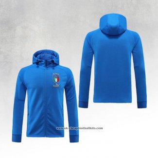 Chaqueta con Capucha del Italy 2022-2023 Blue