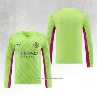 Manchester City Goalkeeper Shirt 2023-2024 Long Sleeve Green