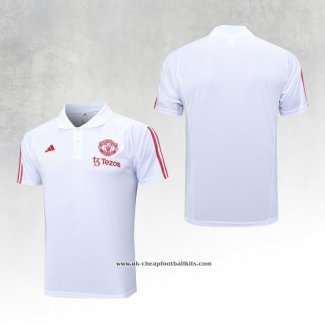 Manchester United Shirt Polo 2023-2024 White