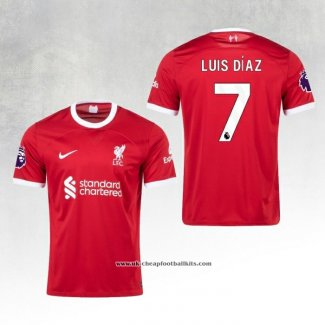 Liverpool Player Luis Diaz Home Shirt 2023-2024