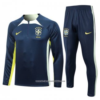 Sweatshirt Tracksuit Brazil 2023-2024 Blue