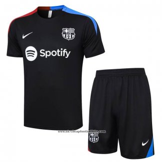 Tracksuit Barcelona 2023-2024 Short Sleeve Black - Shorts