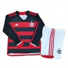 Flamengo Home Shirt 2024 Kid Long Sleeve