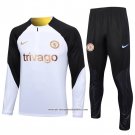 Sweatshirt Tracksuit Chelsea 2023-2024 Kid White