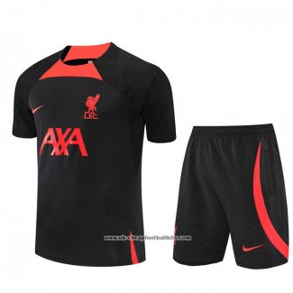 Tracksuit Liverpool 2022-2023 Short Sleeve Black - Shorts