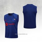 Barcelona Training Shirt 2023-2024 Without Sleeves Blue