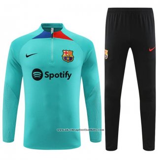 Sweatshirt Tracksuit Barcelona 2023-2024 Kid Green