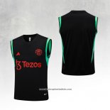 Manchester United Training Shirt 2023-2024 Without Sleeves Black