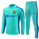 Sweatshirt Tracksuit Barcelona 2023-2024 Kid Green