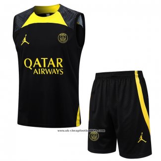 Tracksuit Paris Saint-Germain Jordan 2023-2024 Without Sleeves Black