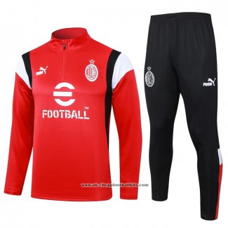 Sweatshirt Tracksuit AC Milan 2023-2024 Red and White