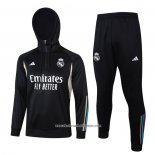 Sweatshirt Tracksuit Real Madrid 2023-2024 Black and White