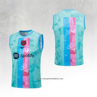 Barcelona Training Shirt 2023-2024 Without Sleeves Blue