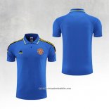 Manchester United Shirt Polo 2022-2023 Blue