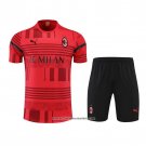 Tracksuit AC Milan 2022-2023 Short Sleeve Red - Shorts