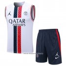 Tracksuit Paris Saint-Germain Jordan 2023-2024 Without Sleeves White